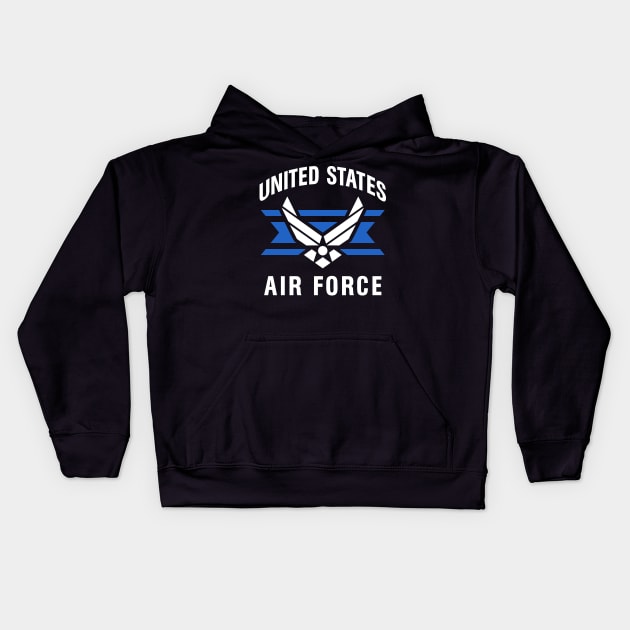 Mod.10 US Air Force USAF Air Corps Kids Hoodie by parashop